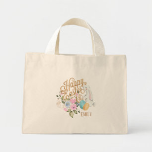 Sac fourre-tout Personnalisé De Lapin Et Oeufs De