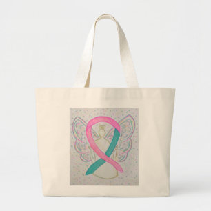 Sac fourre-tout personnalisé de l'art du ruban ros