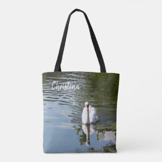 Sac fourre-tout personnalisé du cygne muet