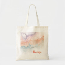 Sac fourre-tout personnalisé en marbre beige