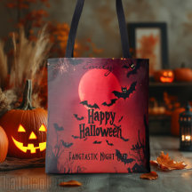 Sac fourre-tout personnalisé Halloween avec chauve