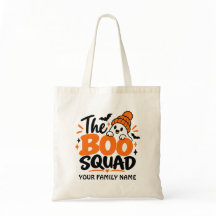 Sac fourre-tout personnalisé Halloween The Boo Squ