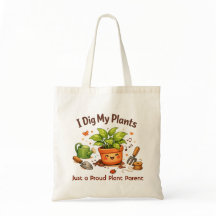 Sac fourre-tout personnalisé « J'adore mes plantes