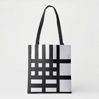 Sac fourre-tout personnalisé noir et blanc chic