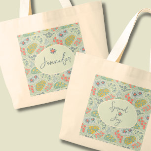 Sac fourre-tout personnalisé Paisley   Spread Joy 