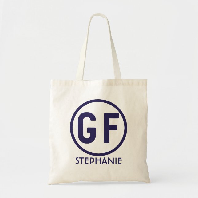 Sac fourre-tout personnalisé par GF libre à gluten (Devant)