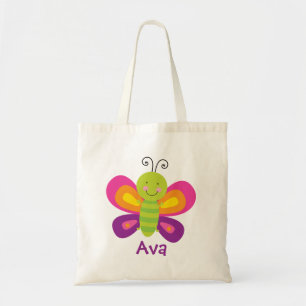 Sac fourre-tout personnalisé par papillon coloré
