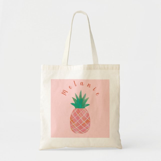 Sac fourre-tout personnalisé personnalisé à ananas (Devant)