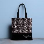 Sac fourre-tout personnalisé Pizzazz<br><div class="desc">Oh wouah ! Sortez dans le style design avec ce motif dotty. Personnalisez avec votre propre nom ou supprimez du texte. Conçu pour vous par Evco Studio.</div>