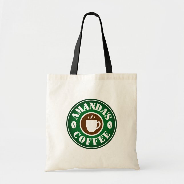 Sac fourre-tout personnalisé pour amateur de café  (Devant)