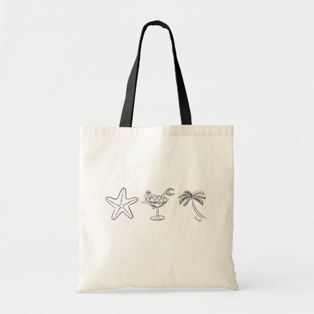 Sac fourre-tout personnalisé pour enterrement de v (Devant)