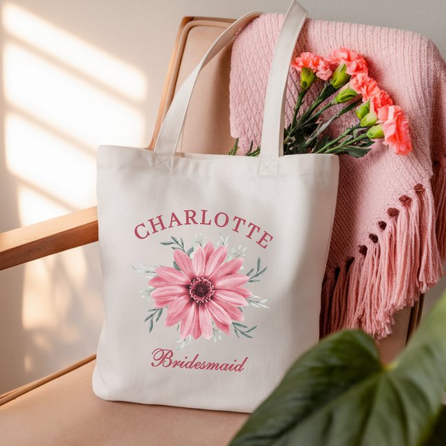 Sac fourre-tout personnalisé pour enterrement de v (bridesmaid tote bag, personalized bridesmaid tote, bridal shower tote, wedding party tote bag,)