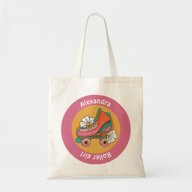 sac fourre-tout personnalisé roller skate fille ro (Devant)