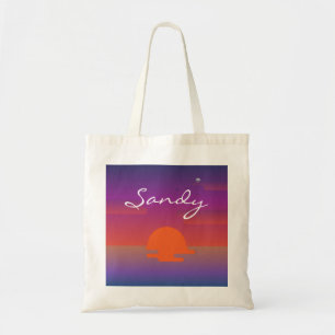 Sac fourre-tout personnalisé Sandy nom personnalis