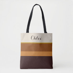 Sac fourre-tout personnalisé – Tons terre élégants