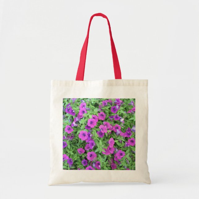 Sac fourre-tout Petunias violet (Devant)