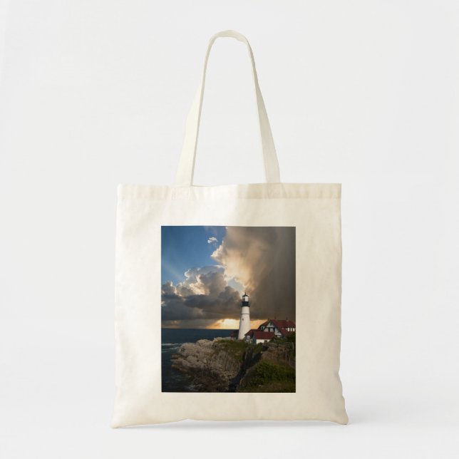 Sac fourre-tout phare surplombant l'océan (Devant)