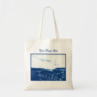 Sac fourre-tout photo bleu vintage