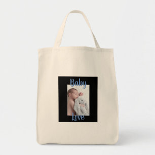 Sac fourre-tout photo d'amour de bébé personnalisé