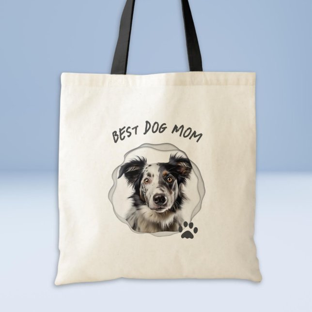 Sac fourre-tout photo de Dog Mom (Créateur téléchargé)
