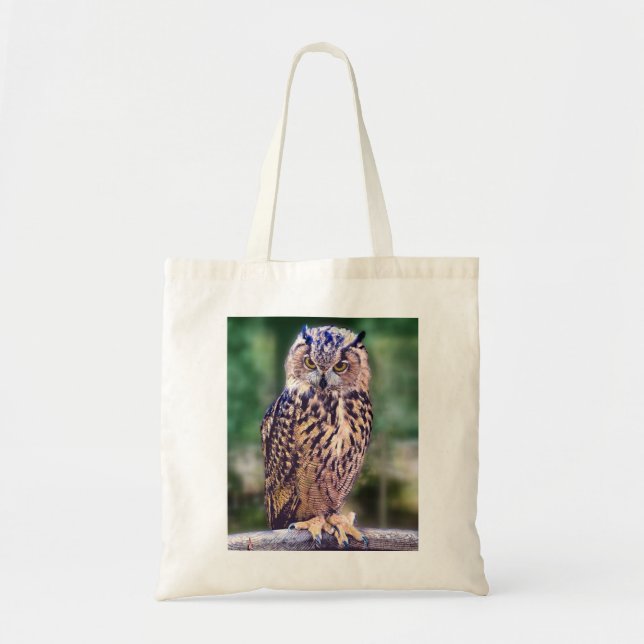 Sac fourre-tout photo de hibou (Devant)