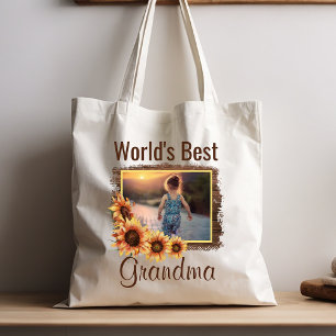 Sac fourre-tout photo de la meilleure grand-mère d