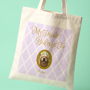 Sac fourre-tout photo Golden Retriever Nom perso