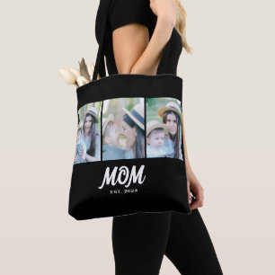Sac fourre-tout photo noir "Maman a établi le scén