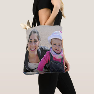 Sac fourre-tout photo personnalisé pour maman