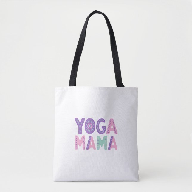 Sac fourre-tout photo personnalisé Yoga Mama (Devant)