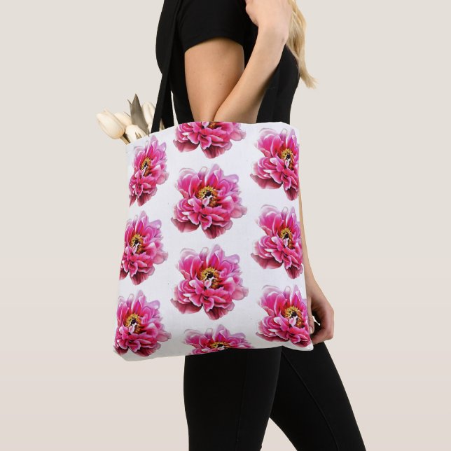Sac fourre-tout Pink Peonies (De près)