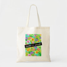 Sac fourre-tout Plante floral chaotique mais paisi