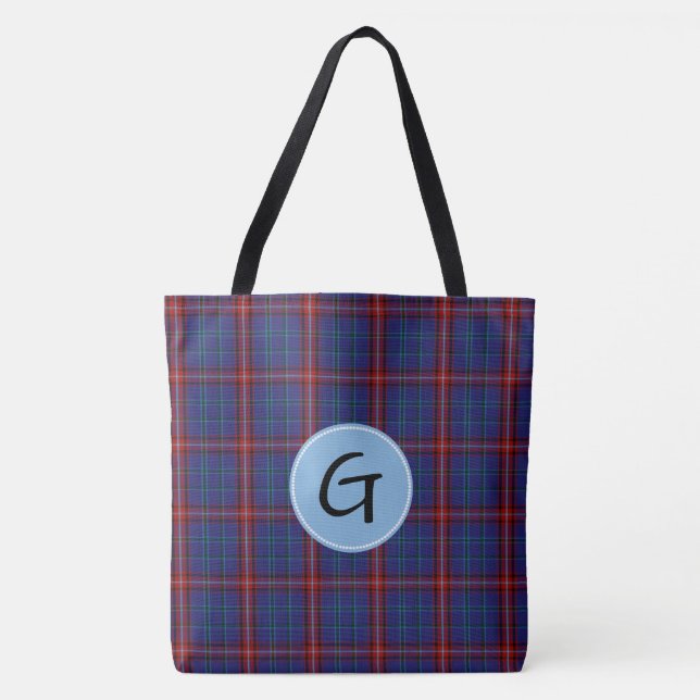 Sac fourre-tout plaqué Glenn Tartan (Devant)