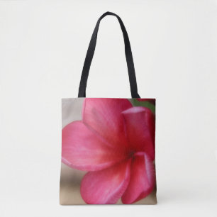 Sac fourre-tout Plumeria rose
