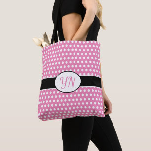 Sac fourre-tout Pointe Polka initialisé