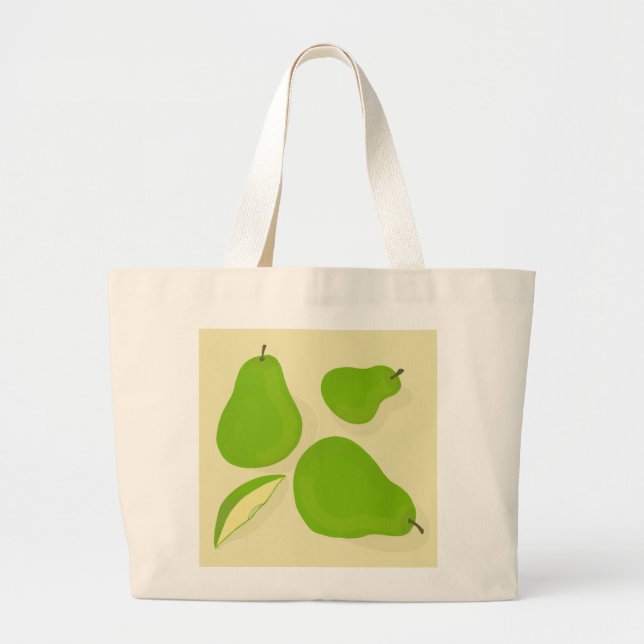 Sac fourre-tout Poire Verte (Devant)