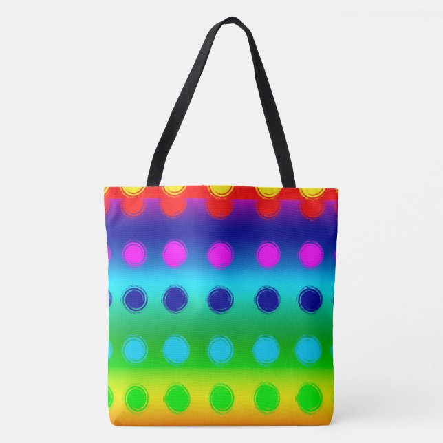 Sac fourre-tout Pois multicolore (Devant)