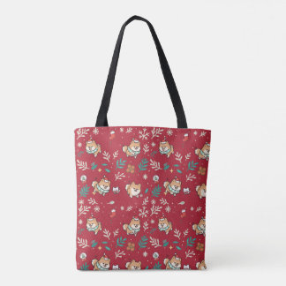 Sac fourre-tout Poméranien Noël Mignon Kawaii Fête