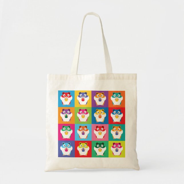 Sac fourre-tout Pop Art Hamsters (Devant)