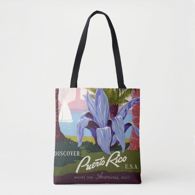 Sac fourre-tout Porto Rico Vintage (Devant)