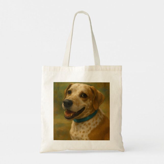 Sac fourre-tout portrait de chien  (Dos)