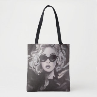Sac fourre-tout portrait Noir