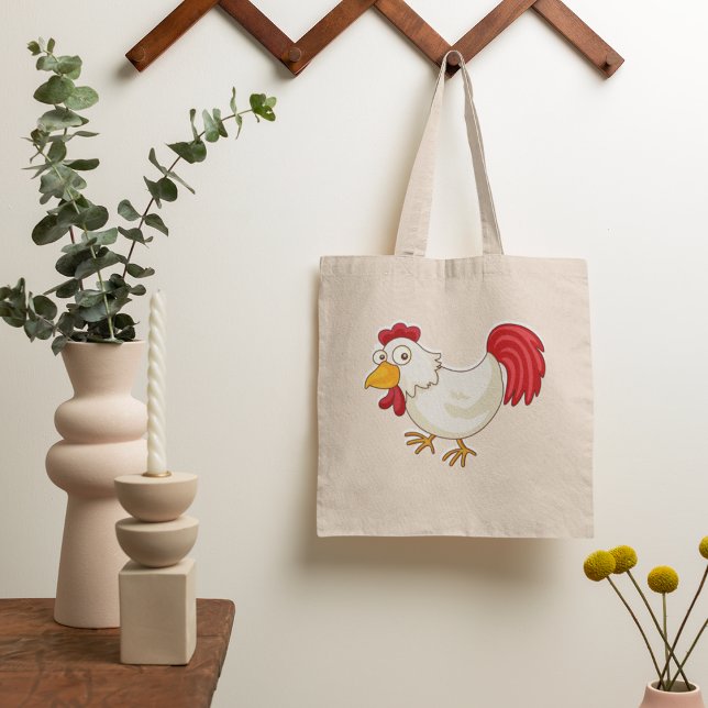 Sac fourre-tout poulet dessin animé (Créateur téléchargé)
