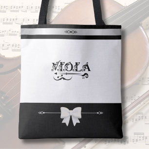 Sac fourre-tout pour alto noir et blanc Chic Violi