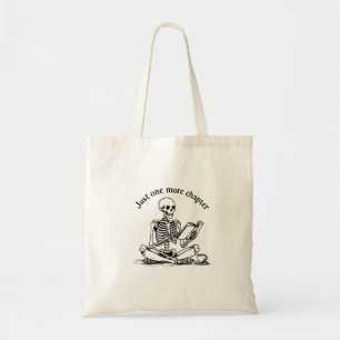 sac fourre-tout pour amateur de livres squelette