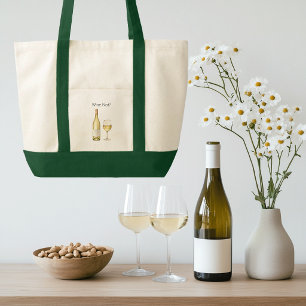 Sac fourre-tout pour amateur de vin blanc avec cit