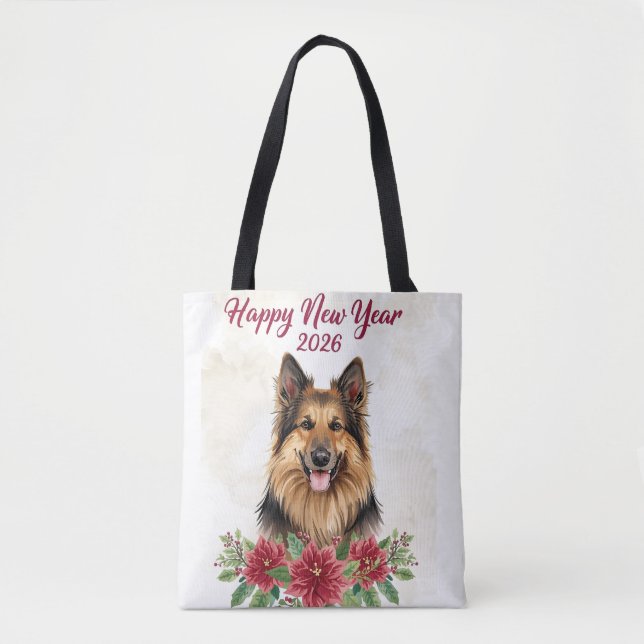 Sac fourre-tout pour amoureux des chiens Bonne Ann (Devant)