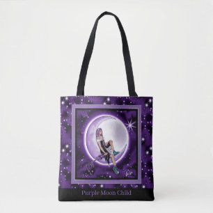 Sac fourre-tout pour enfants de la lune violette