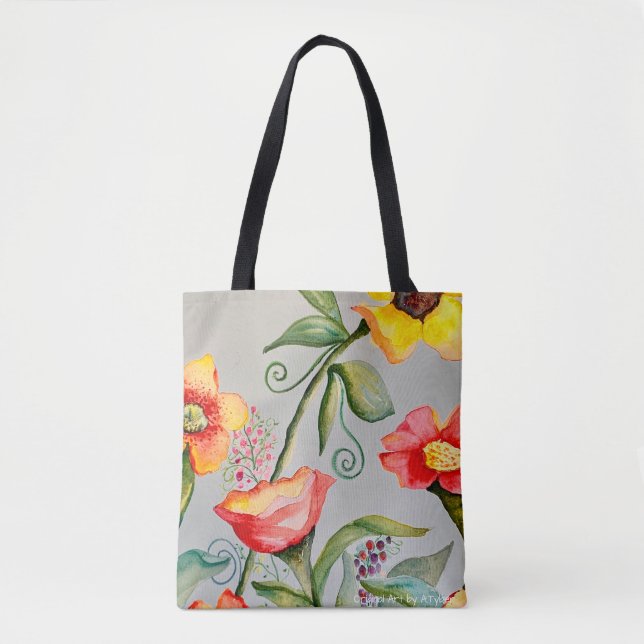 Sac fourre-tout pour fleurs de jardin (Devant)