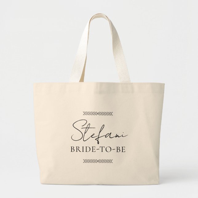 Sac fourre-tout pour future mariée Cadeau de fête  (Devant)